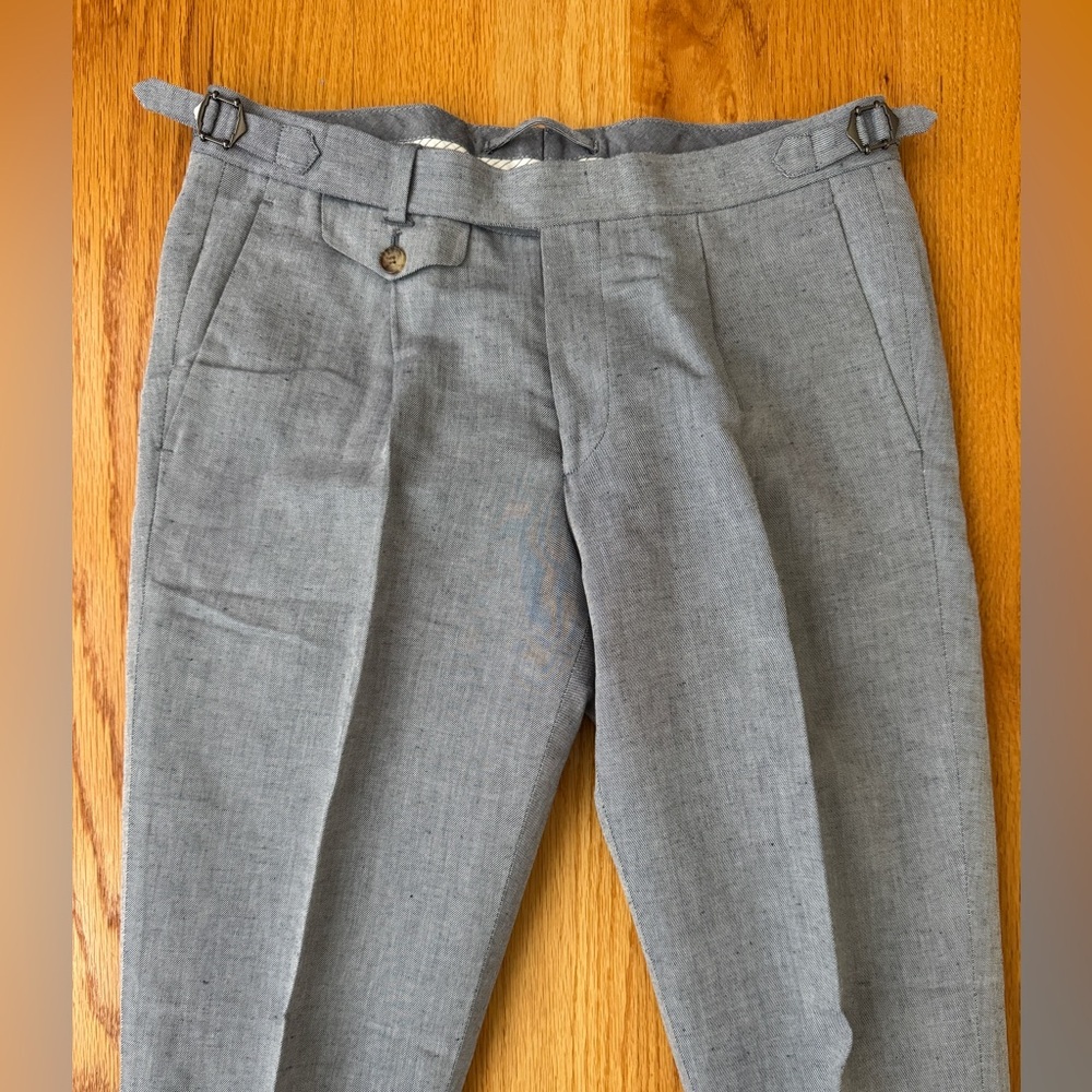 Suitsupply wool/linen single pleat trouser 30 x 32